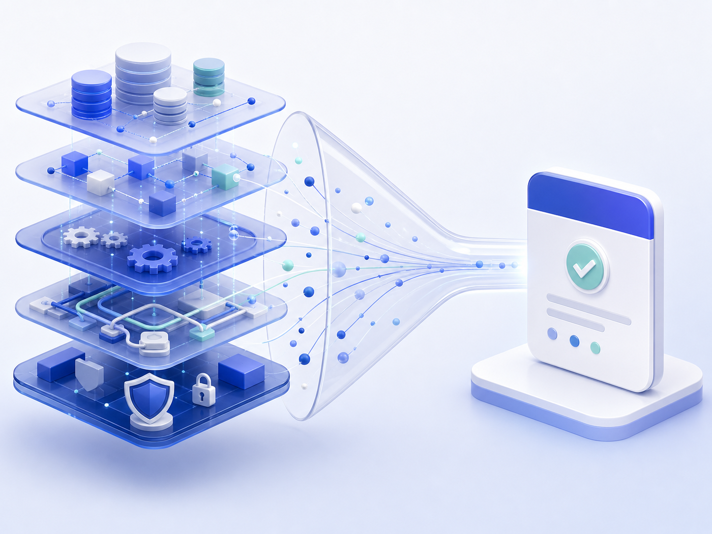 Enterprise architecture transformed into a focused approval application